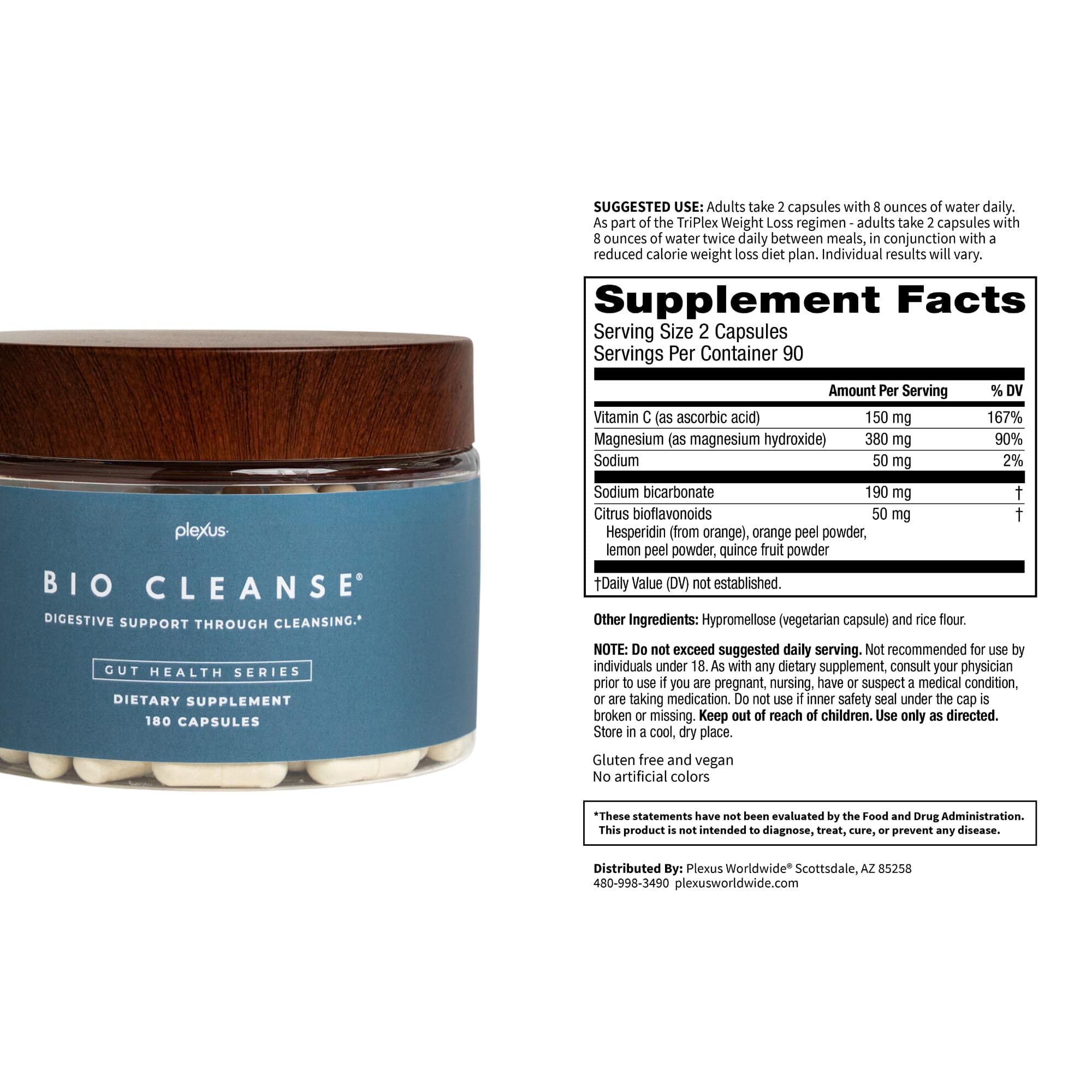 Plexus Bio Cleanse, emballage, pratique pour les déplacements et le rangement.