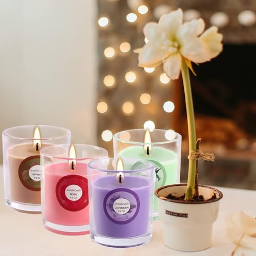 Pliadvbu idée cadeau parfumée avec 40 bougies et parfums.