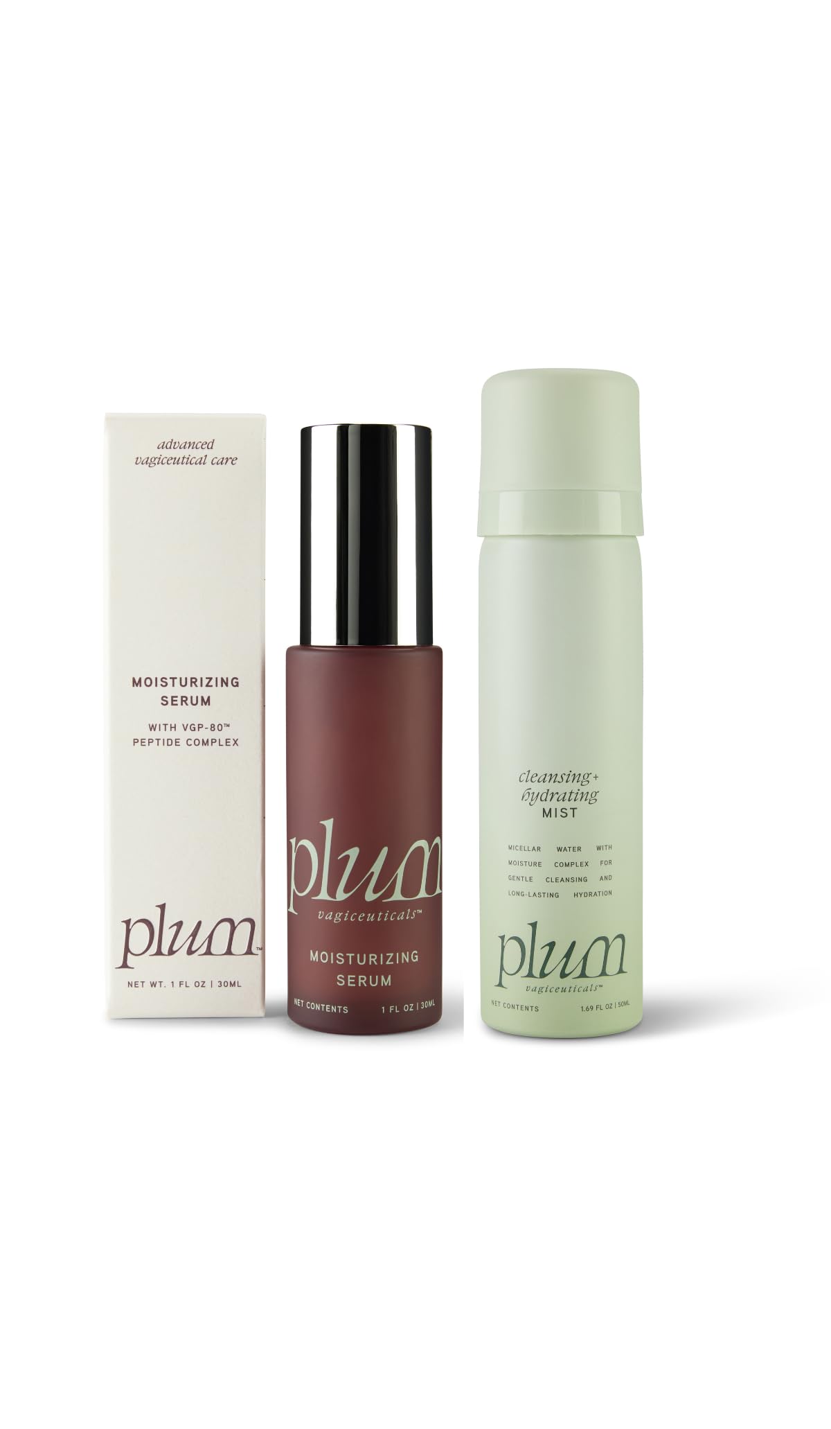 PLUM Sérum vaginal hydratant en flacon pour douceur intime durable