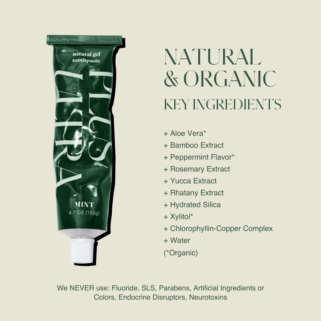 Menthe biologique et haleine fraîche après le brossage avec Plus Ultra 2
