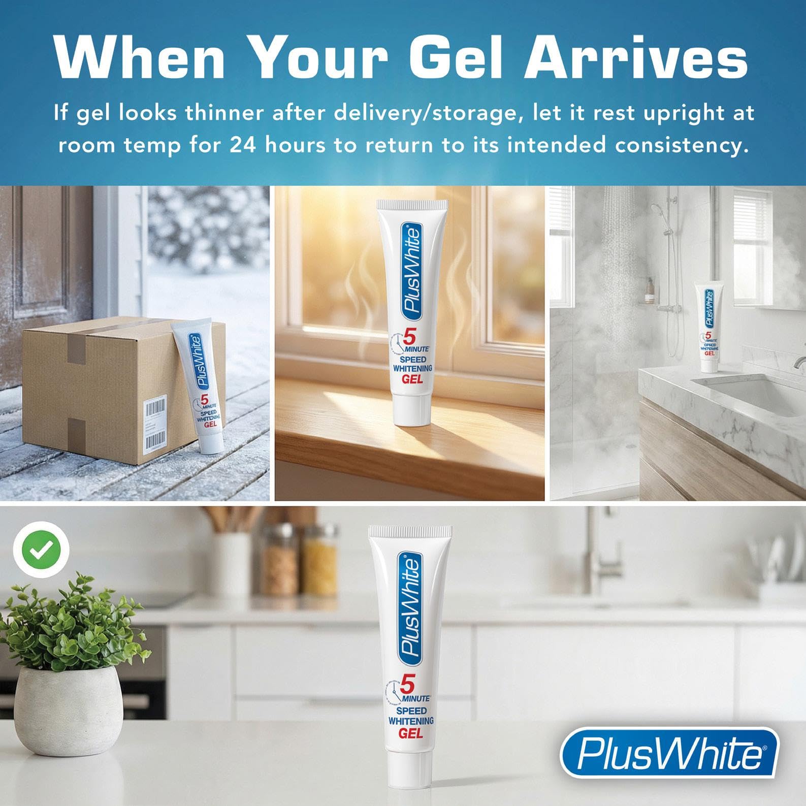 Plus White Speed Gel doseur précis pour un dosage contrôlé.