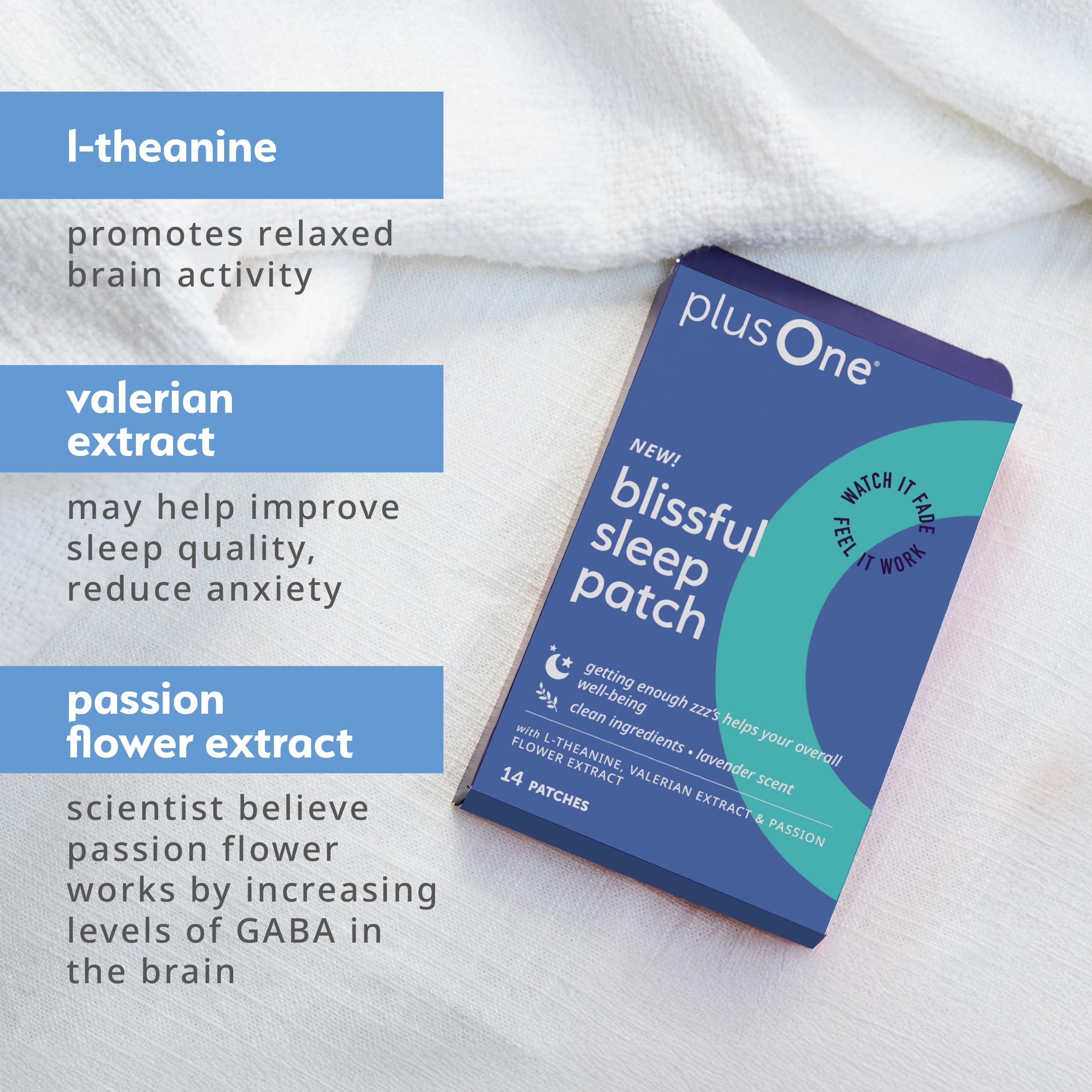 PlusOne pansement sommeil-l-theanine montre une application simple et agreable.