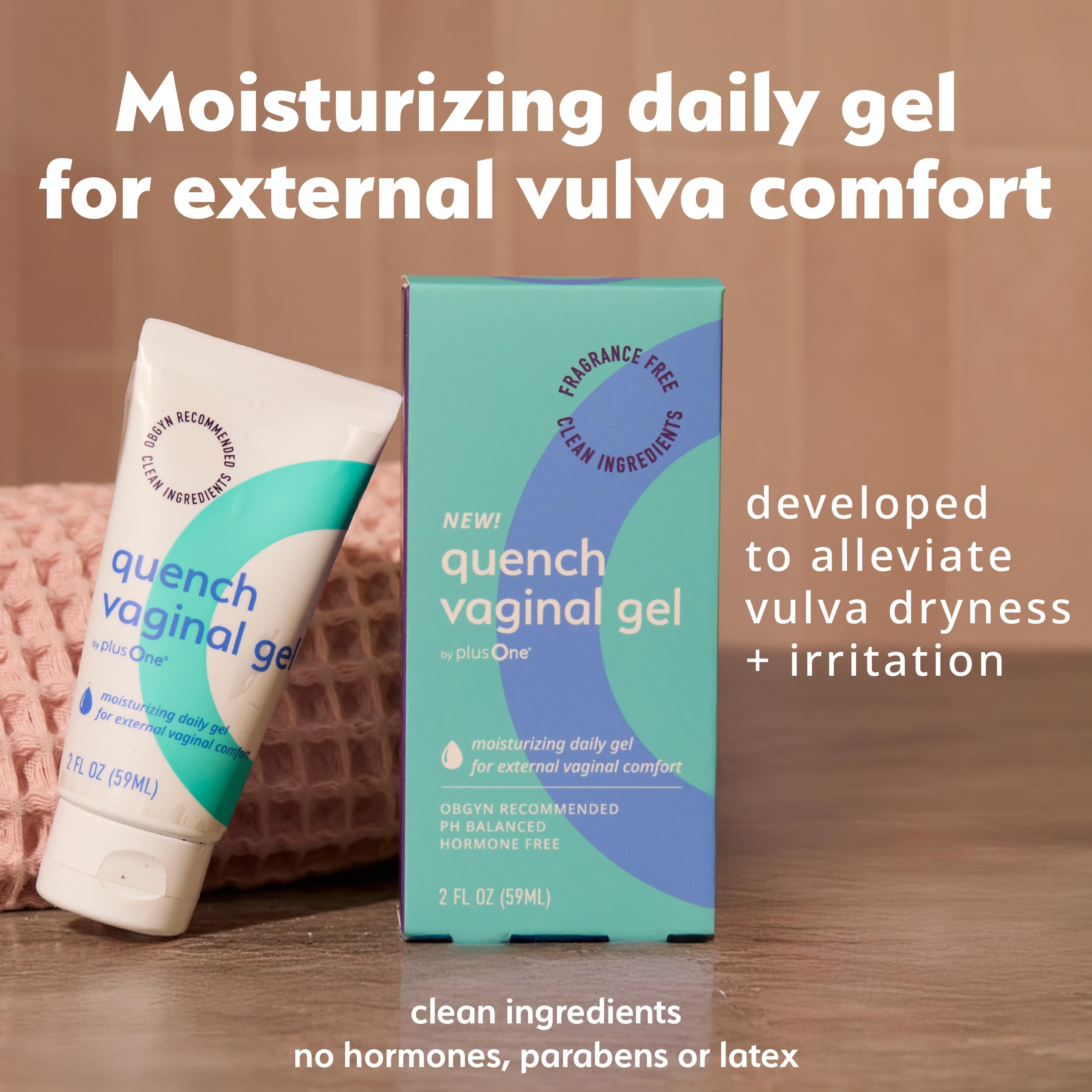 PlusOne Quench – aperçu de l’application montrant une texture légère et non grasse.