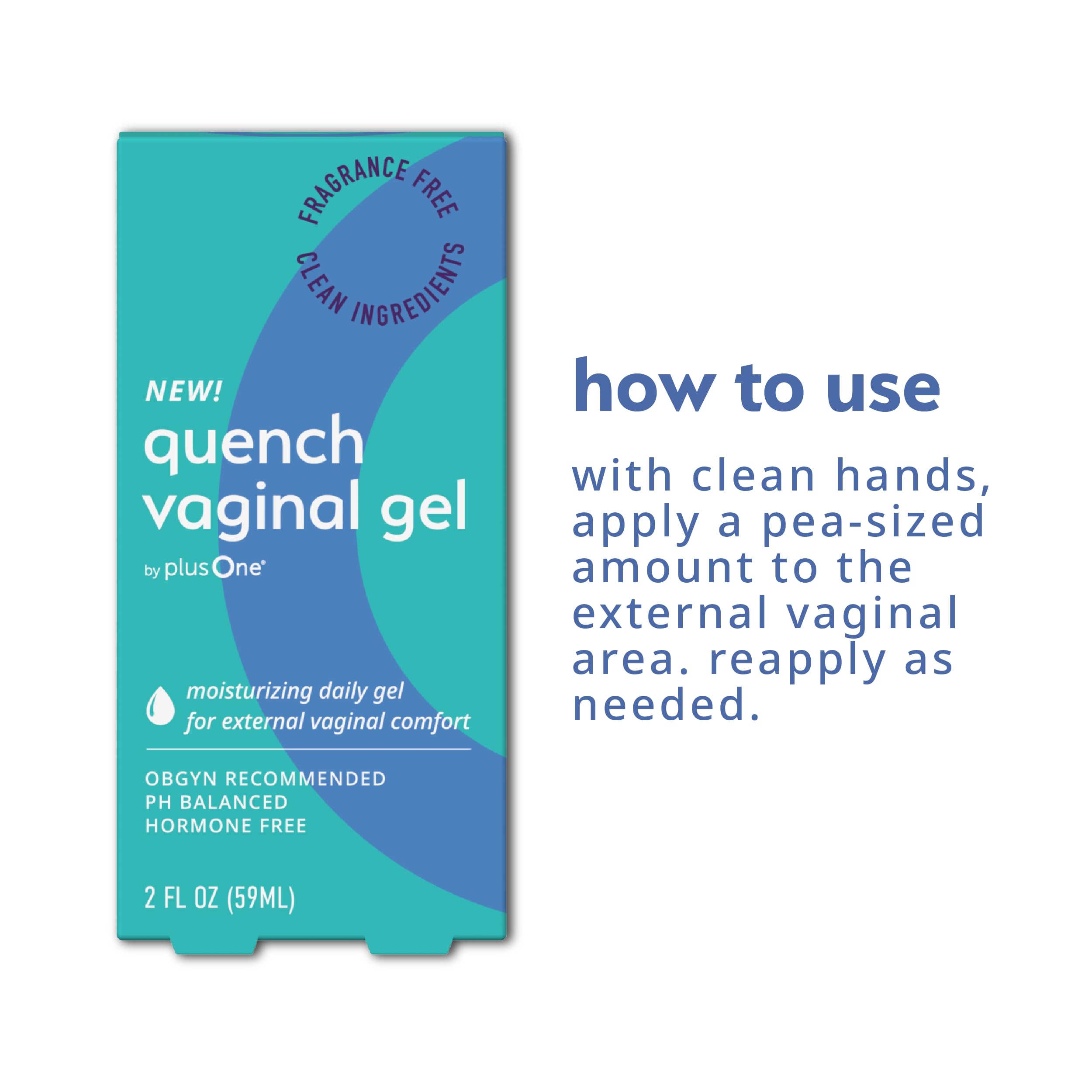 PlusOne Quench – gel au pH équilibré pour l’environnement externe sain.