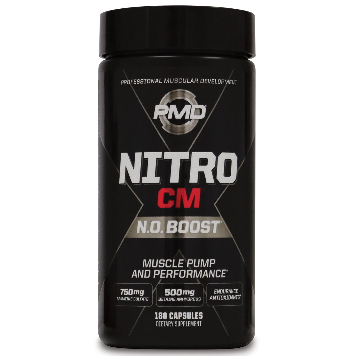PMD Nitro CM : bouteille montrant le conditionnement et la prise en main