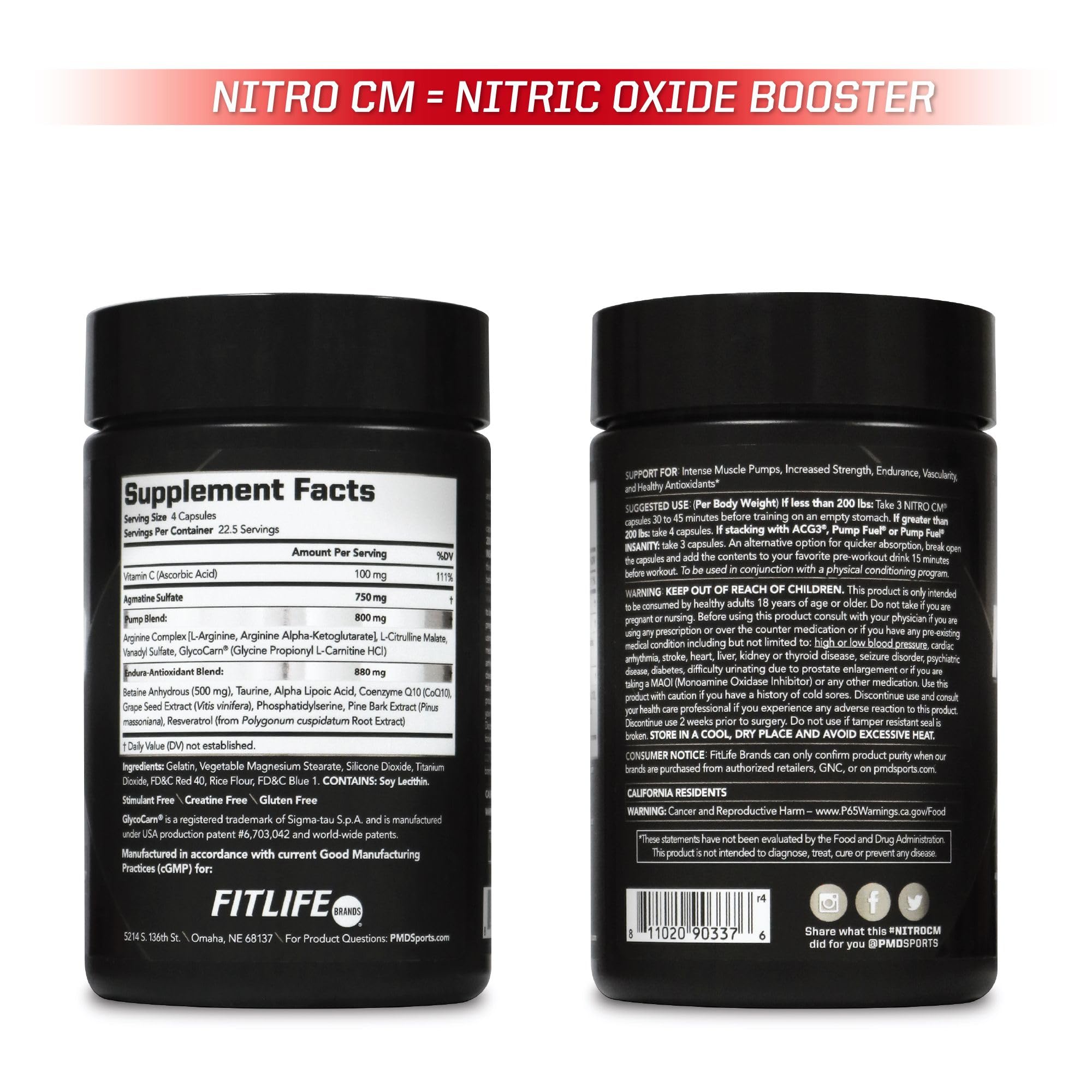 PMD Nitro CM: endurance musculaire pour des séances plus longues et intenses.
