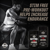 PMD Nitro CM : mélange d ingrédients clés citrulline malate et bêtaïne affiché