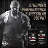 PMD Nitro CM : étiquette mettant en avant agmatine et arginine