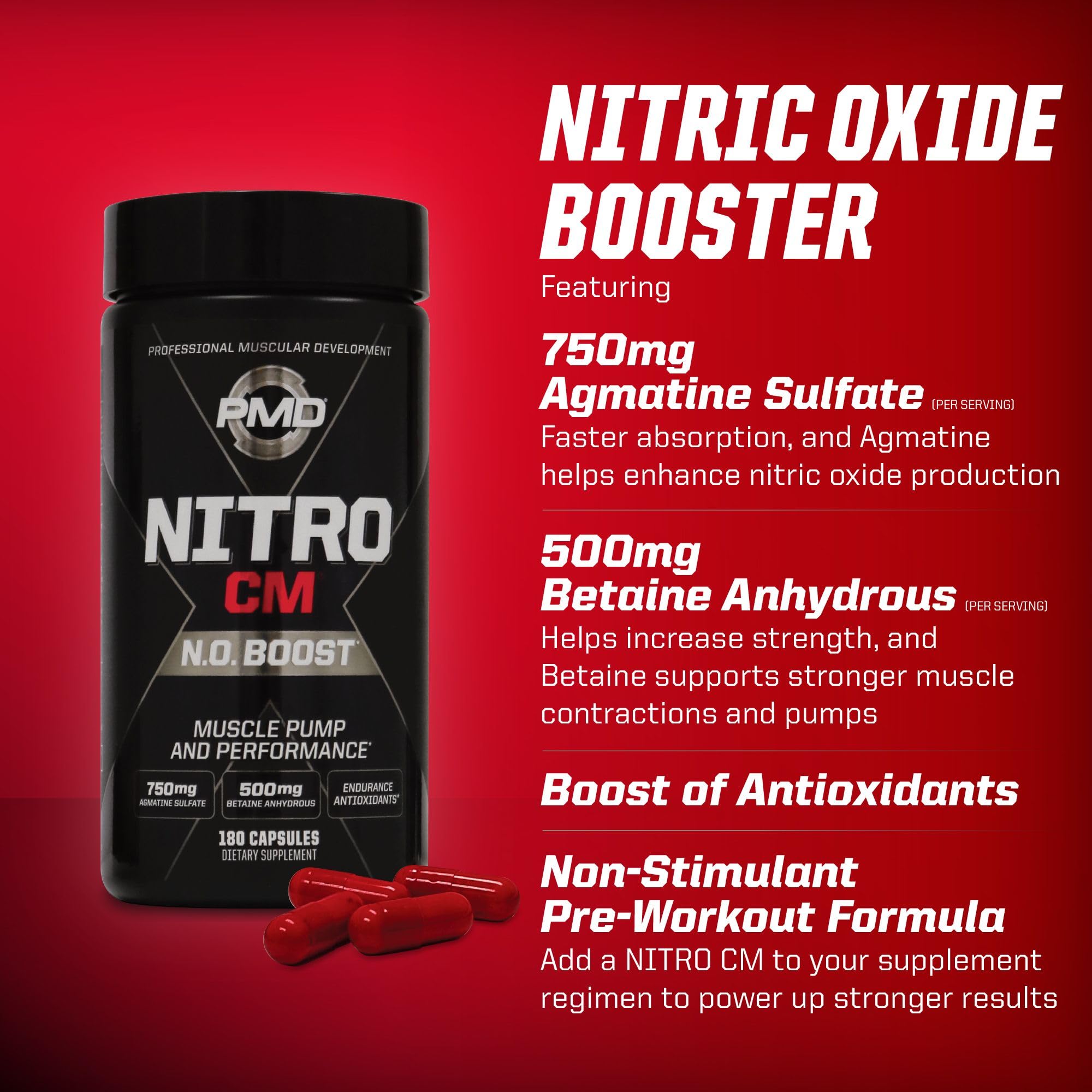 PMD Nitro CM : démonstration d’une pompe musculaire pendant l’effort
