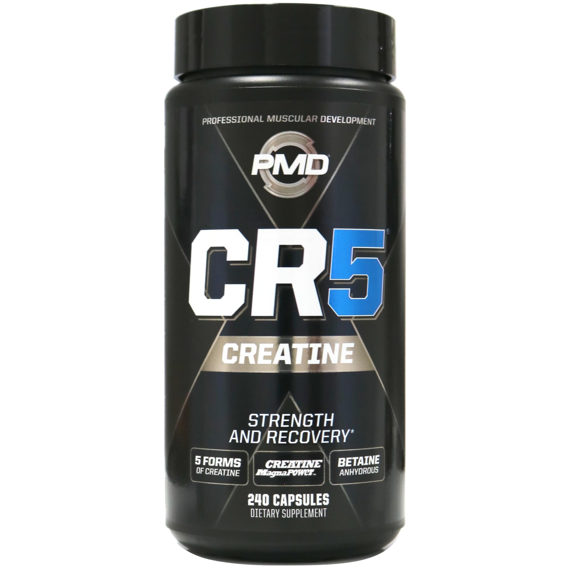 PMD Sports CR5 en bouteille professionnelle utilisée lors d'entraînement intensif.