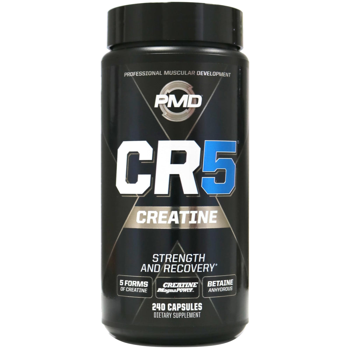 PMD Sports CR5 en bouteille professionnelle utilisée lors d'entraînement intensif.