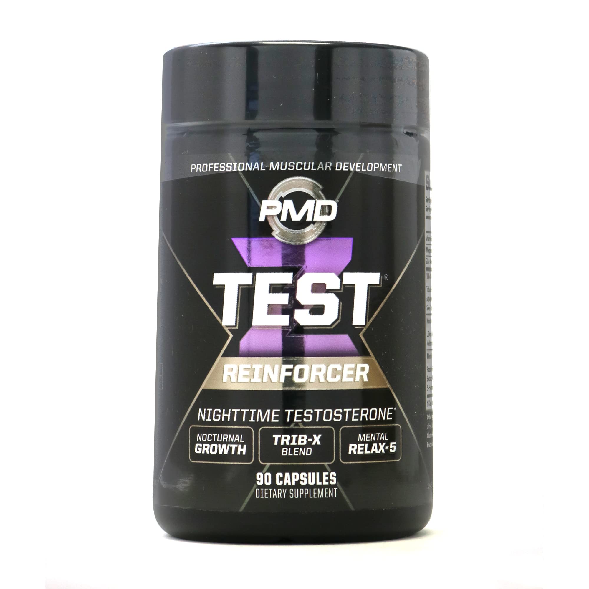 PMD Z-Test: bouteille élégante favorisant le sommeil et la récupération musculaire.