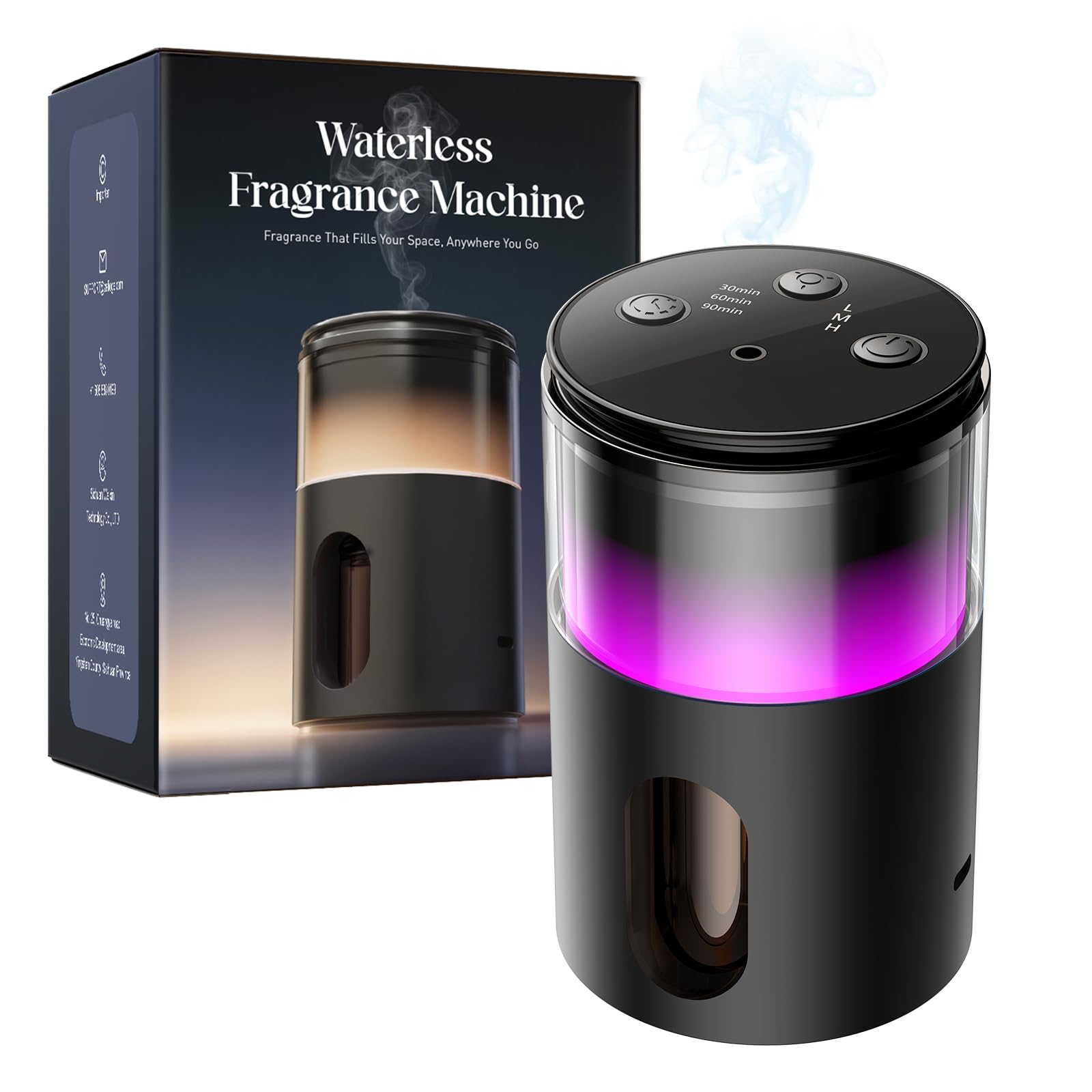 Pmsusoow diffuseur sans eau avec ambiance lumineuse pour salon