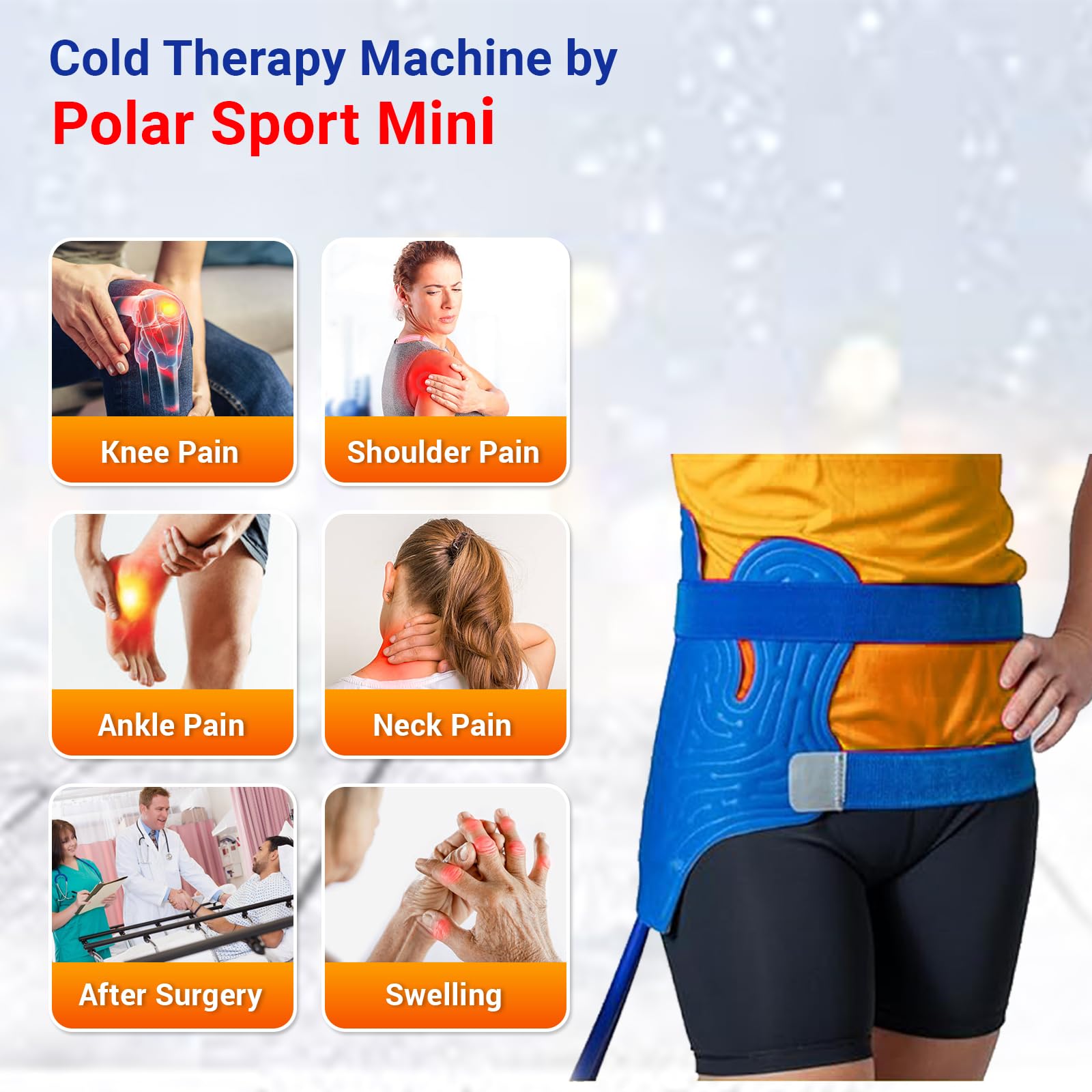 PMT Medical Polar Sport - tuyaux isolés maintiennent le froid pendant la séance.