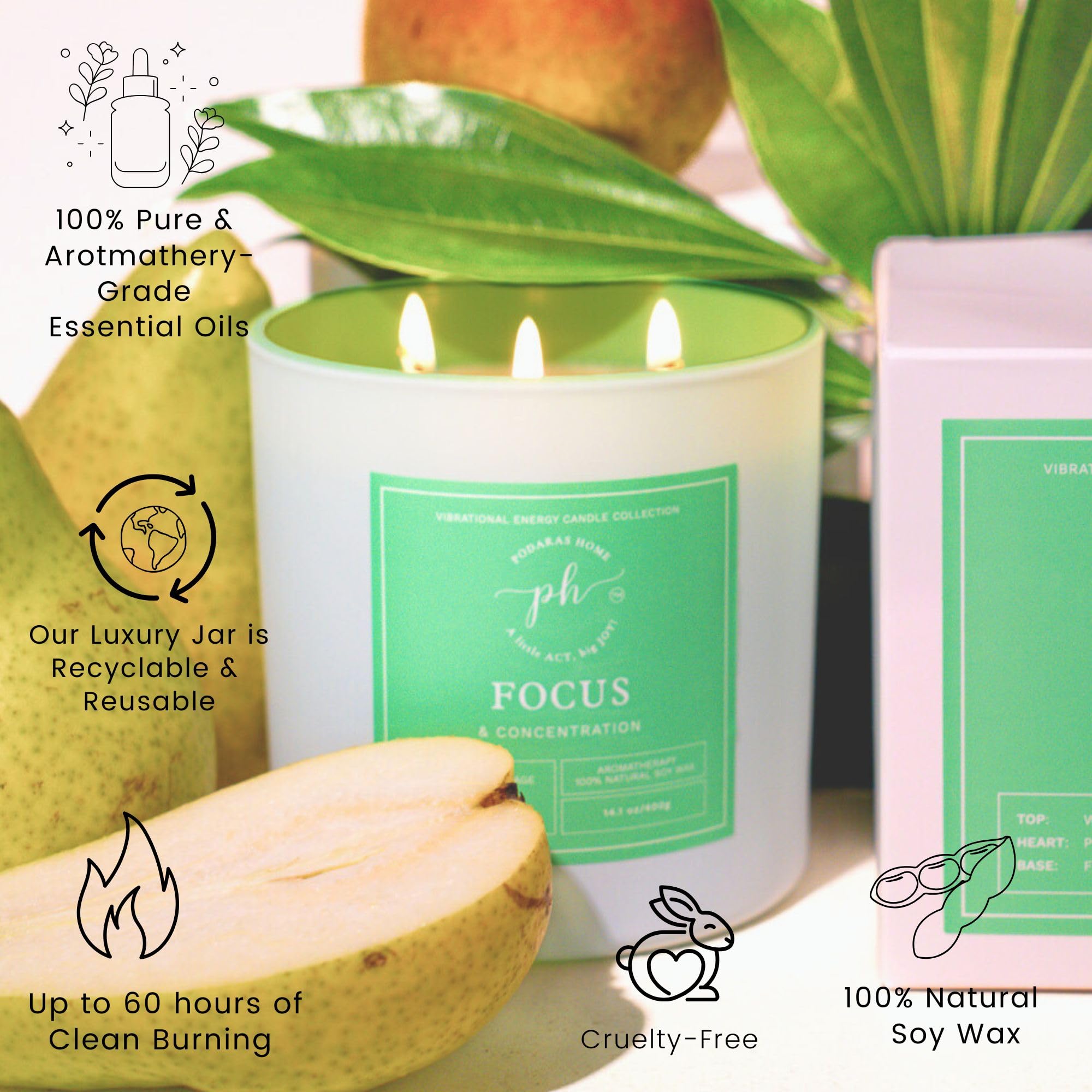 Podaras Home bougie extralarge rituel bien etre concentration