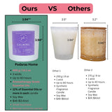 Podaras Home Grand Pot Luxe 400 g offre une combustion longue pour rituels.