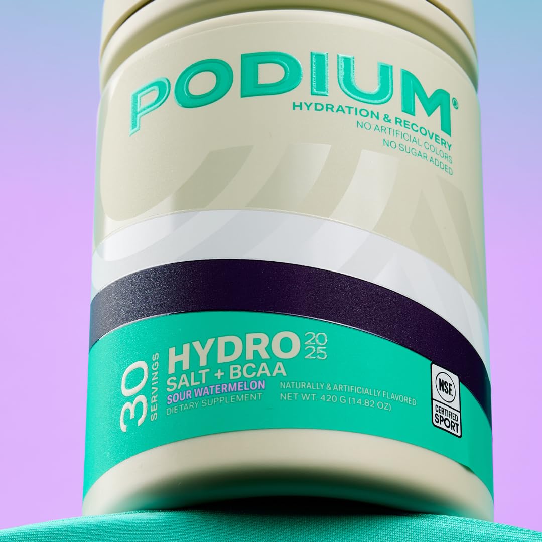 Podium Nutrition BCAA Hydro+Sel – badge NSF Certifié pour le sport