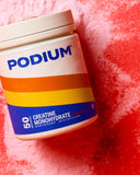 Podium Nutrition Créatine Monohydrate, mélange facile dans l’eau sans grumeaux.