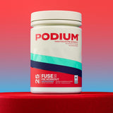 Podium Fuse 2025 scène avant-entraînement, ambiance sportive prête à démarrer