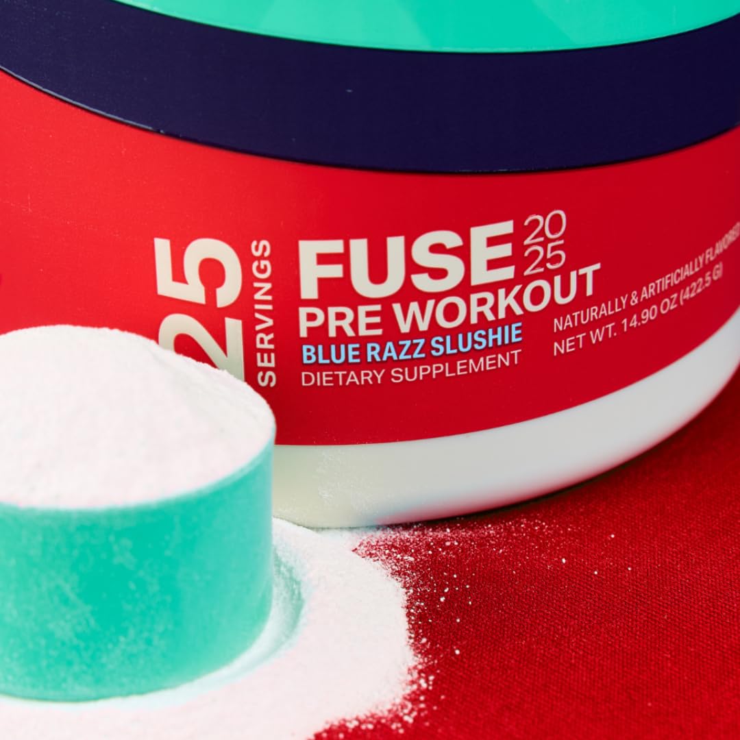 Podium Fuse 2025 shaker bleu framboise, boisson prête rapidement pour l’entraînement