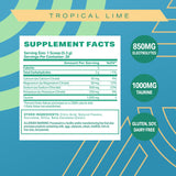 Podium Nutrition Salt+Electrolytes Tropical Lime - mélange dans l'eau, hydratation rapide.