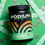 Podium Nutrition Whey ingrédients, isolat et concentré pour une protéine de qualité.