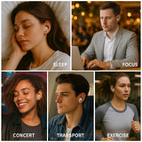 Podstring bouchons d'oreilles en silicone, confort longue durée pendant les siestes.