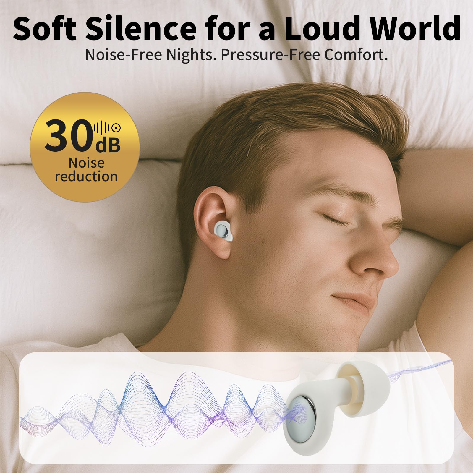 Podstring bouchons d'oreilles réutilisables en silicone, usage quotidien durable.