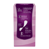 Poise protèges-slips longs avec emballage individuel pour transport pratique.