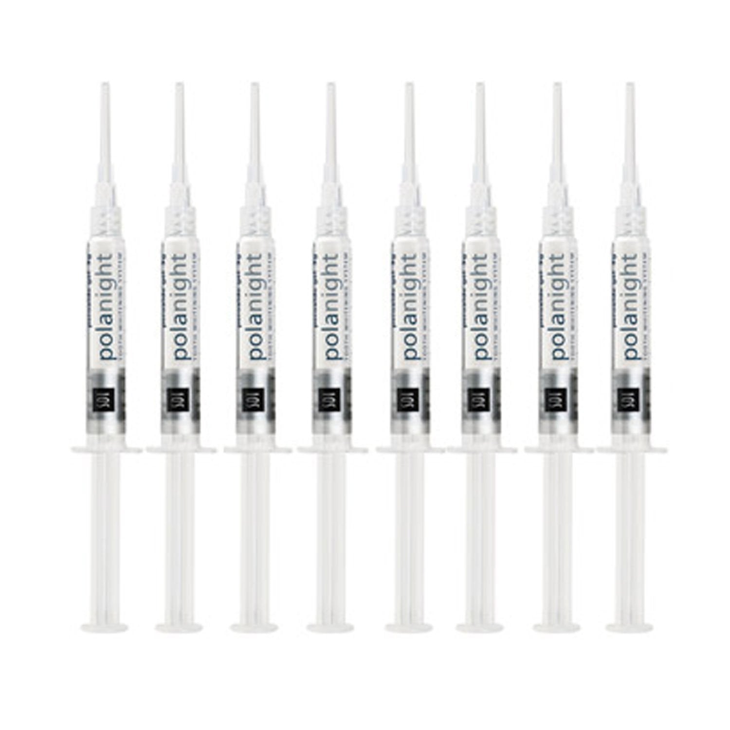 PolaNight 22% – lot de 8 seringues, gel blanchissant pour blanchiment à domicile.
