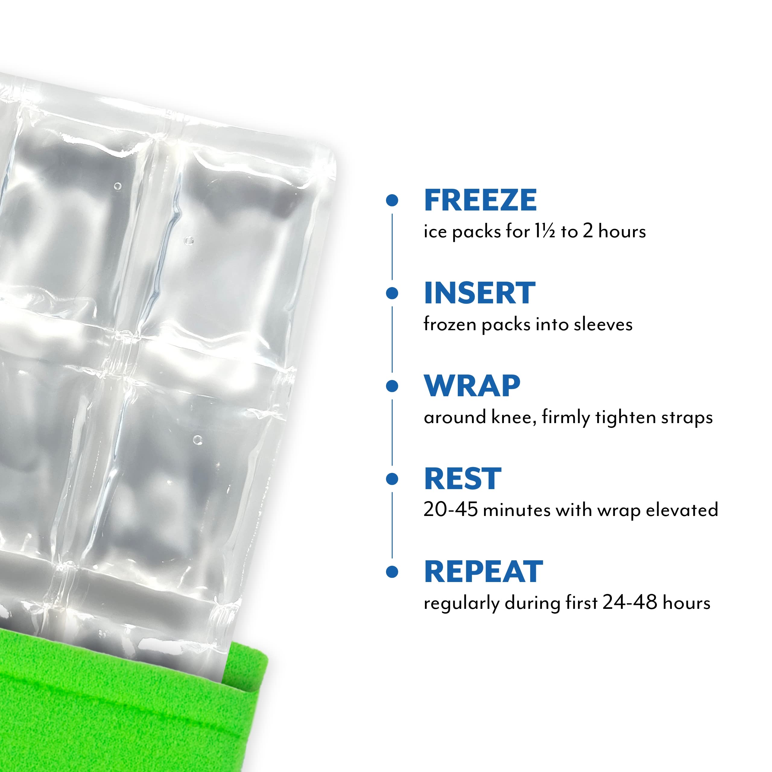 Polar Ice Genou Wrap utilisation mains libres pour une routine pratique.