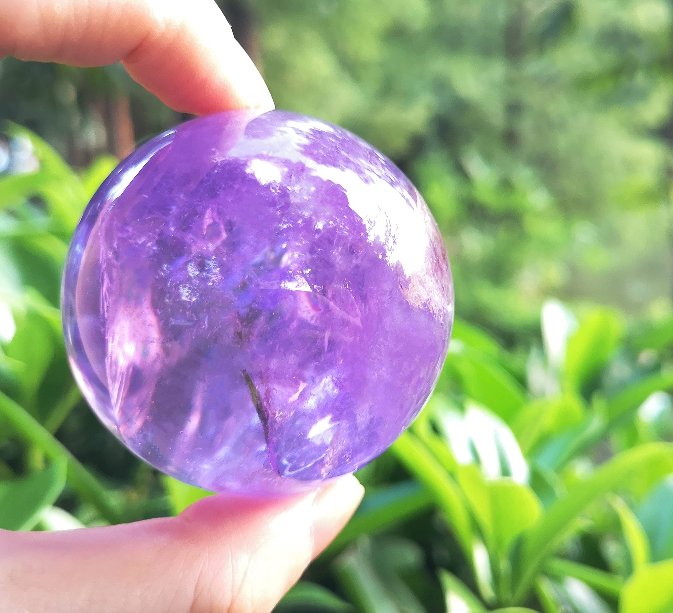 Polar Jade améthyste artisanale, couleur violette apaisante pour la détente.