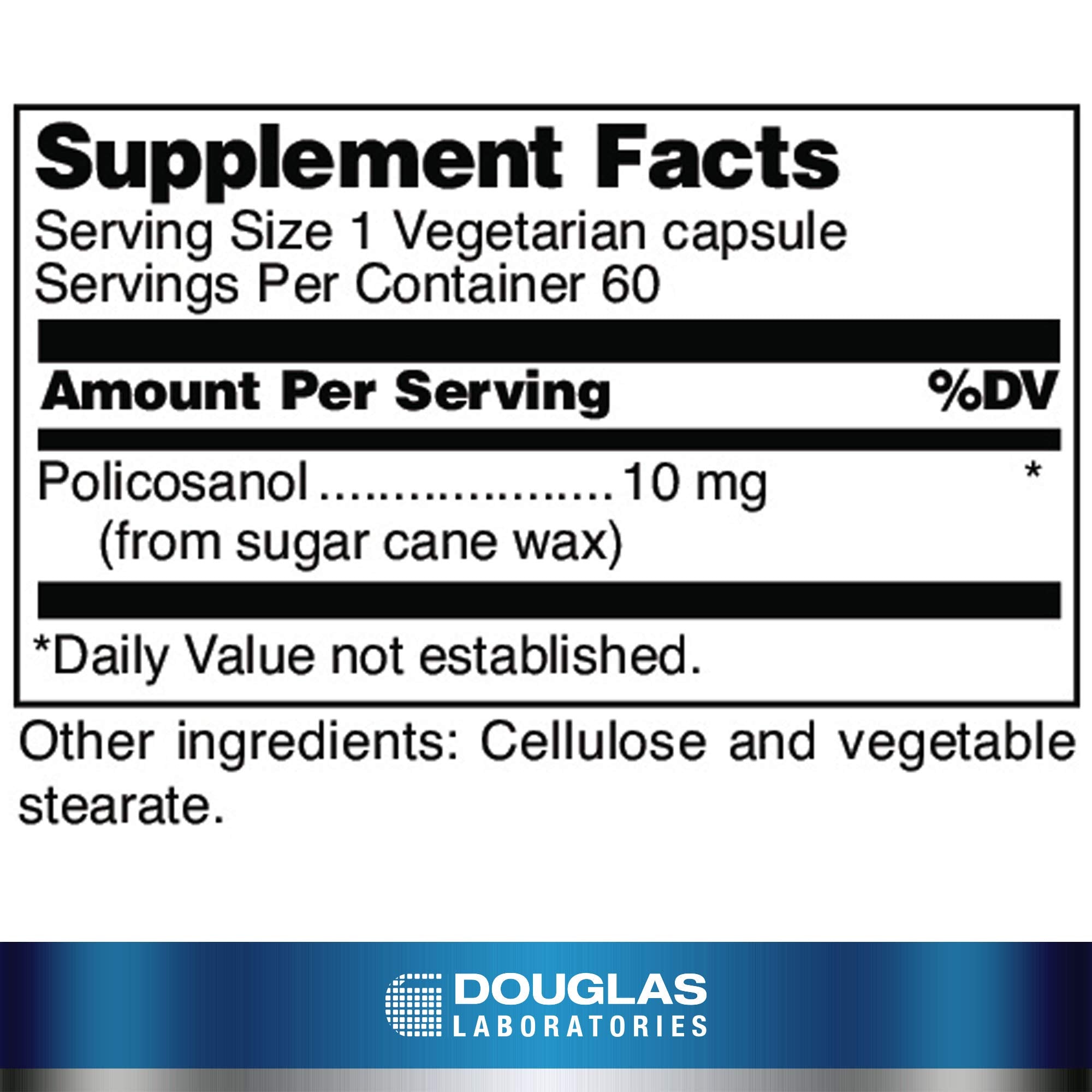 Douglas Laboratories Policosanol – gélules faciles à avaler pour un usage quotidien.
