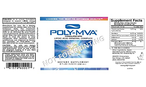 Poly-MVA mélange eau ou jus, intégration facile dans la routine.