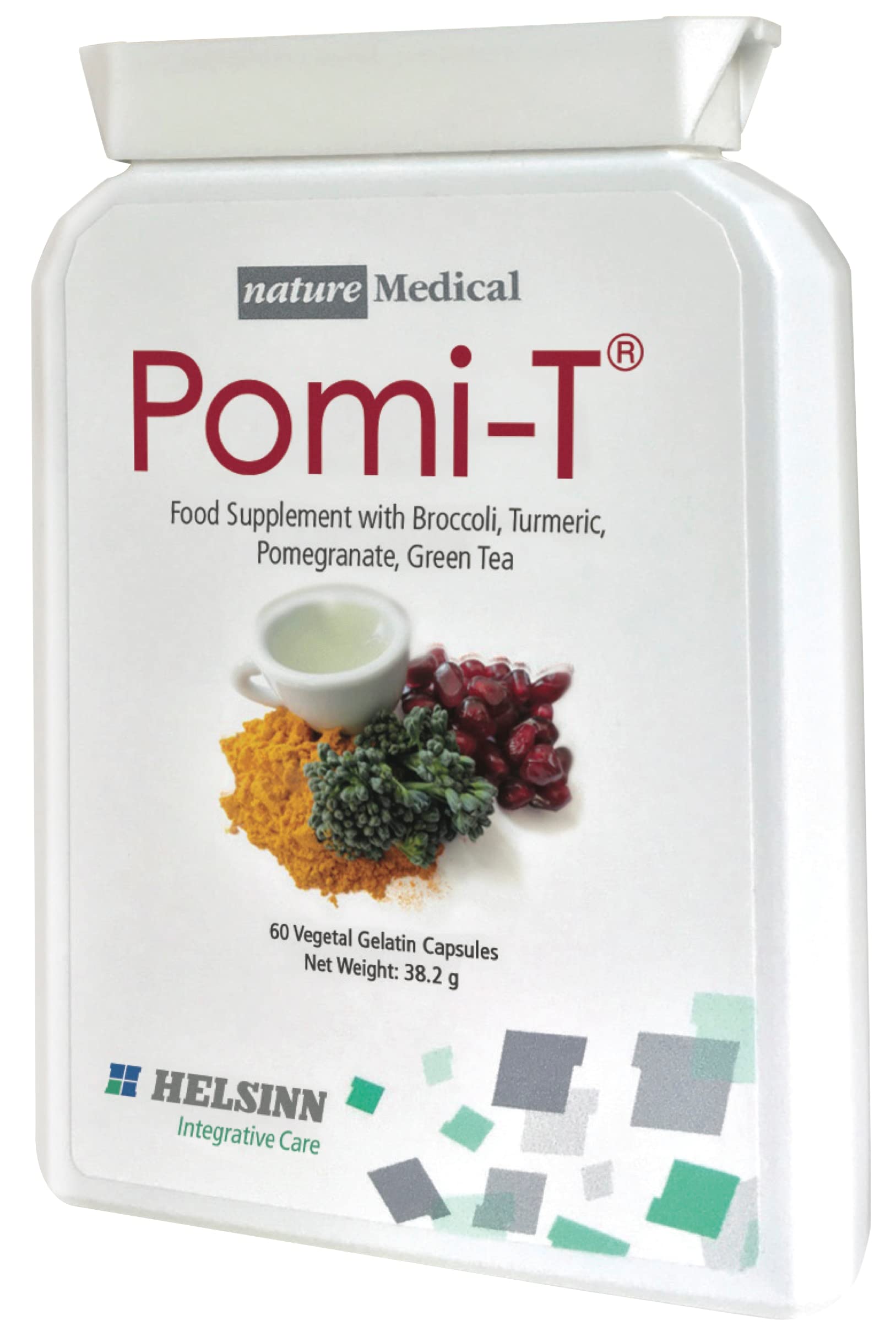 Pomi-T 60 capsules dans une bouteille pratique pour usage quotidien.