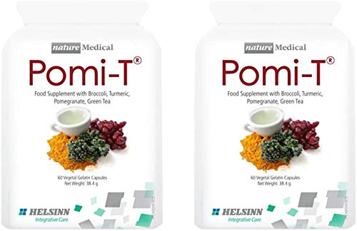 Capsules Pomi-T dans l’emballage, formulation naturelle à base de légumes et thé vert.