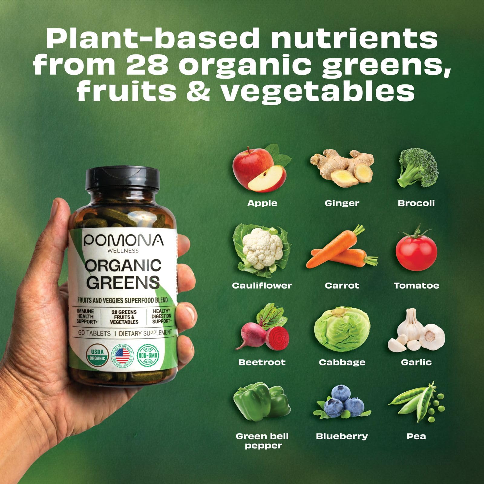 Pomona Wellness Super Greens améliore digestion et équilibre intestinal dans la vie active.