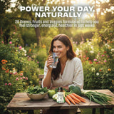 Pomona Wellness Super Greens tablettes naturelles apportant énergie.