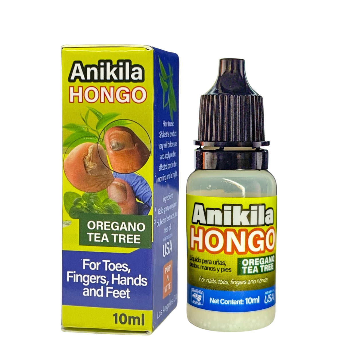 Pop A Vite Anikila Hongo – flacon gouttes 10 ml pour une application précise sur zones ciblées