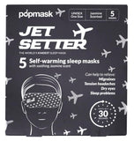 POPBAND Masque Yeux Jet Setter: chaleur apaisante rapide pour migraines et fatigue oculaire.