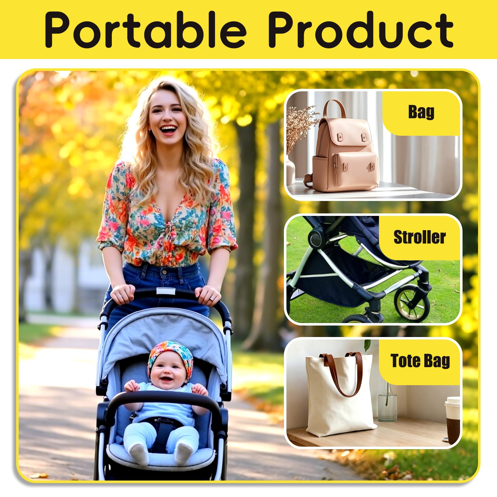Étui portable POPYJAN pour transporter le kit lors des déplacements.