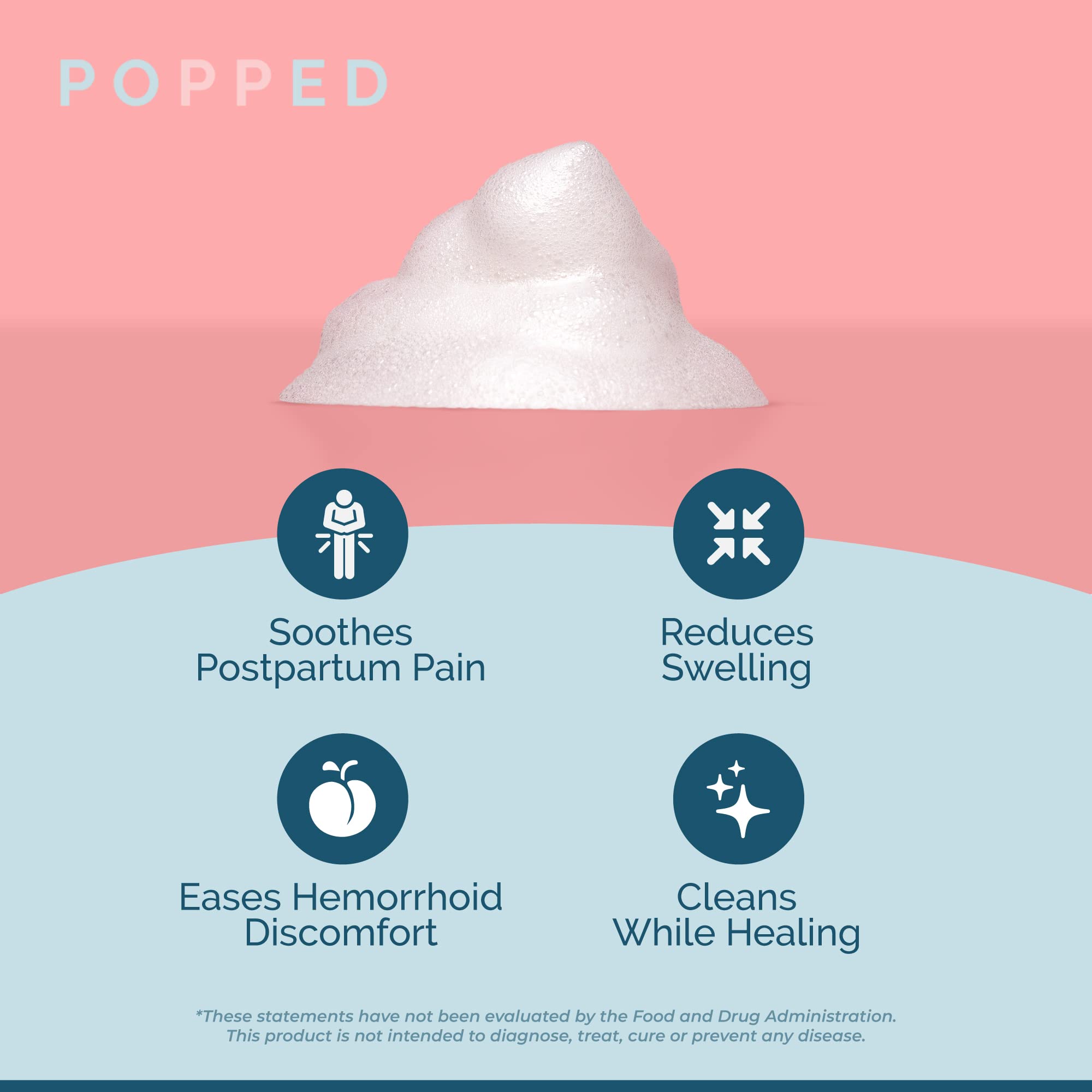 Application sur pad avec mousse Popped pour confort ciblé.