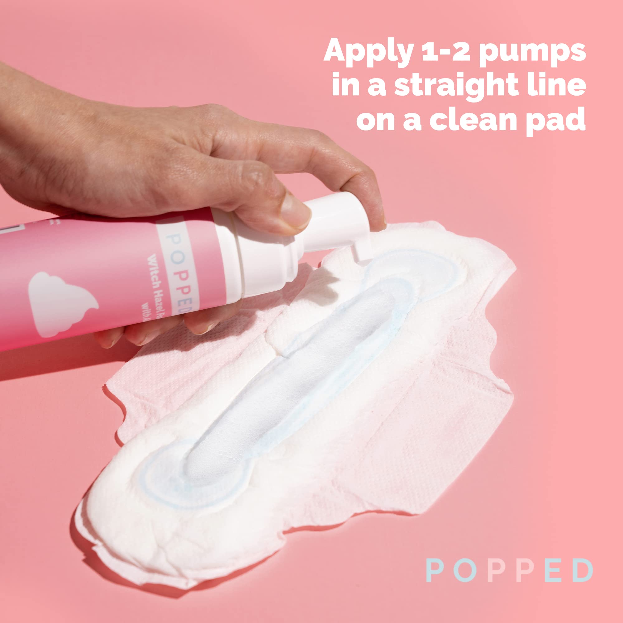 Sac hospitalier prêt avec la mousse périnéal Popped.