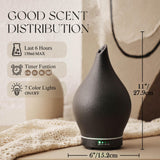 Porseme couvercle en céramique goutte noir, design artistique qui complète votre déco.