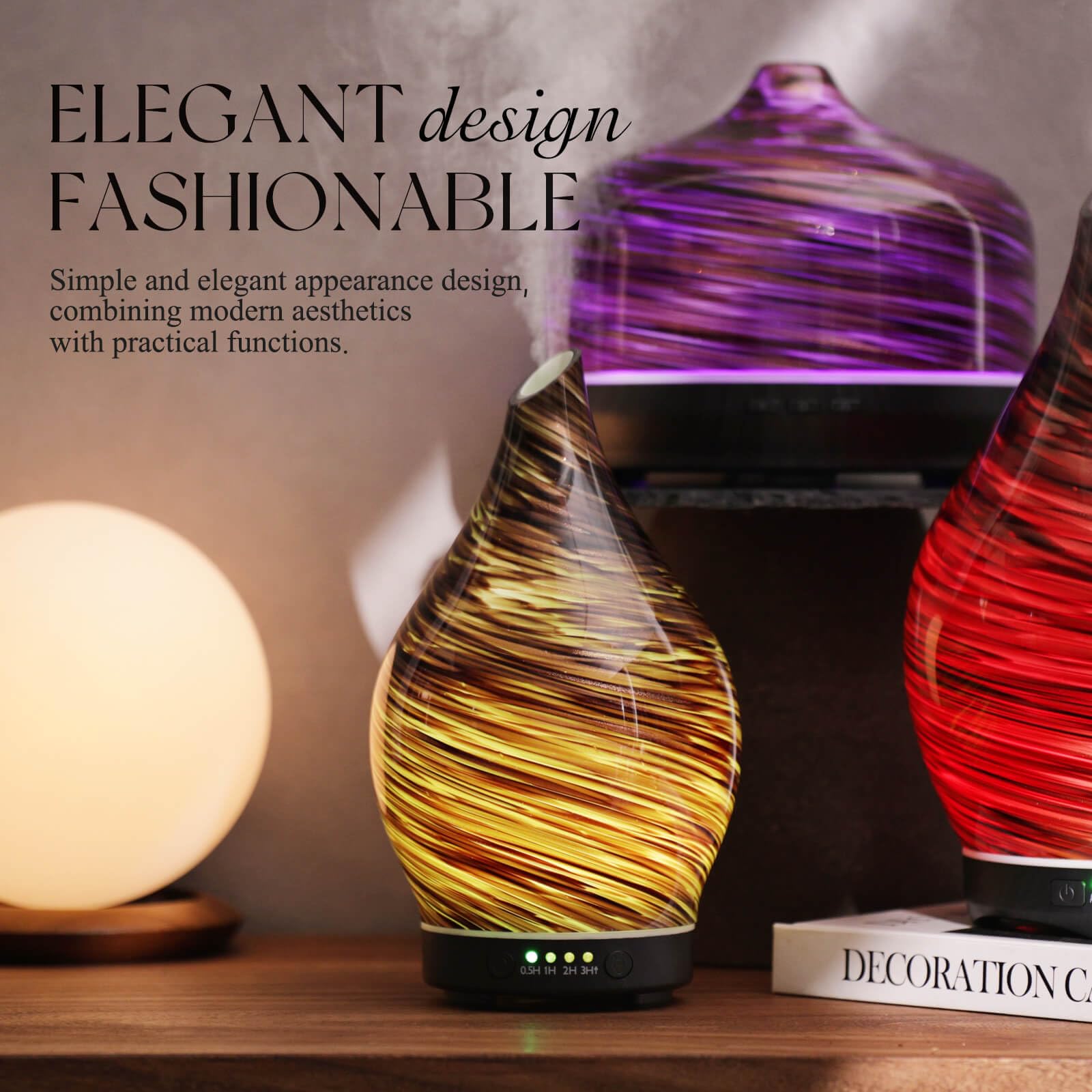 Porseme diffuseur ultrasonique produit une brume fraîche pour aromathérapie