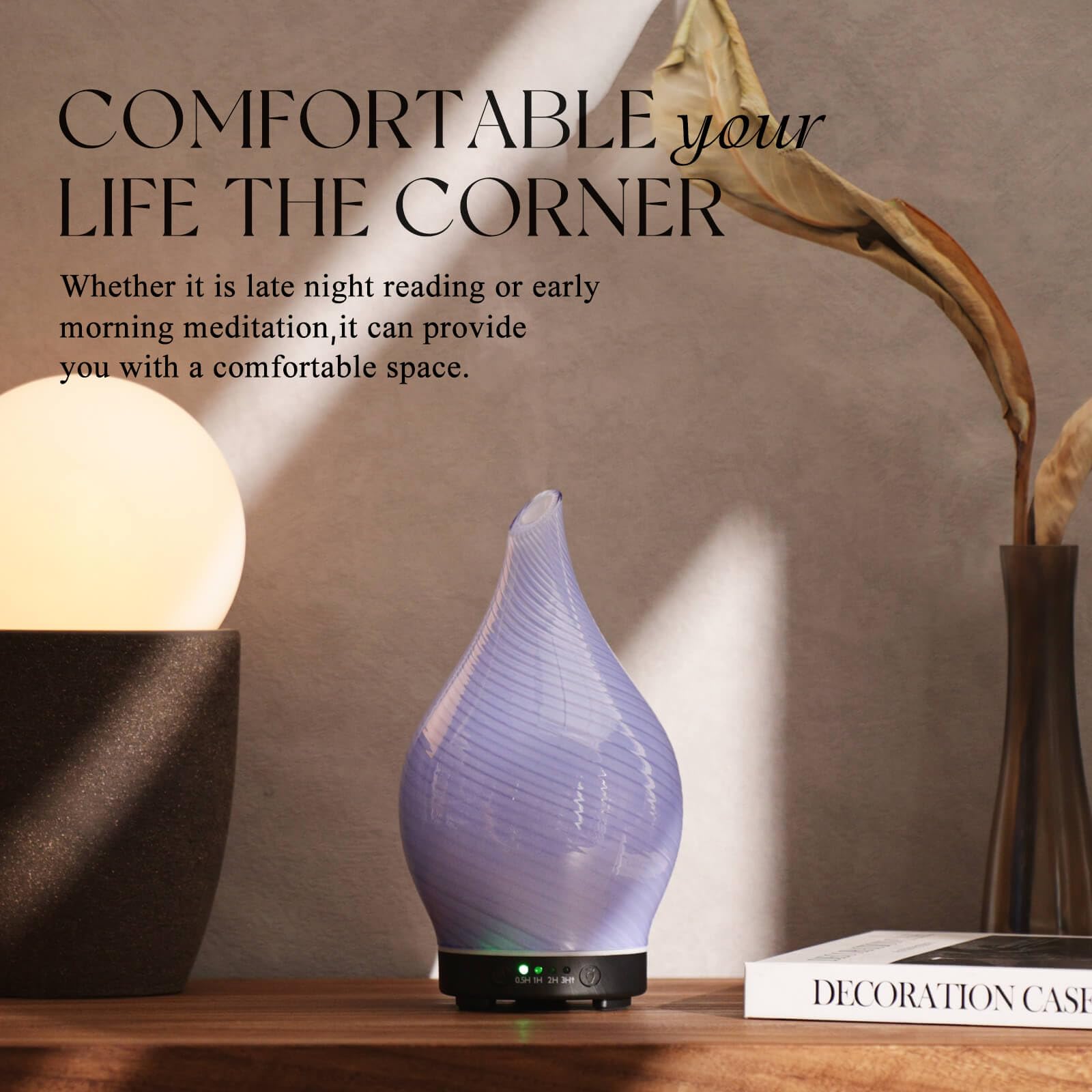 Porseme diffuseur design couleur pourpre pour ambiance élégante