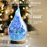 Diffuseur Porseme lumière sept couleurs, ambiance lumineuse relaxante et aromatique.