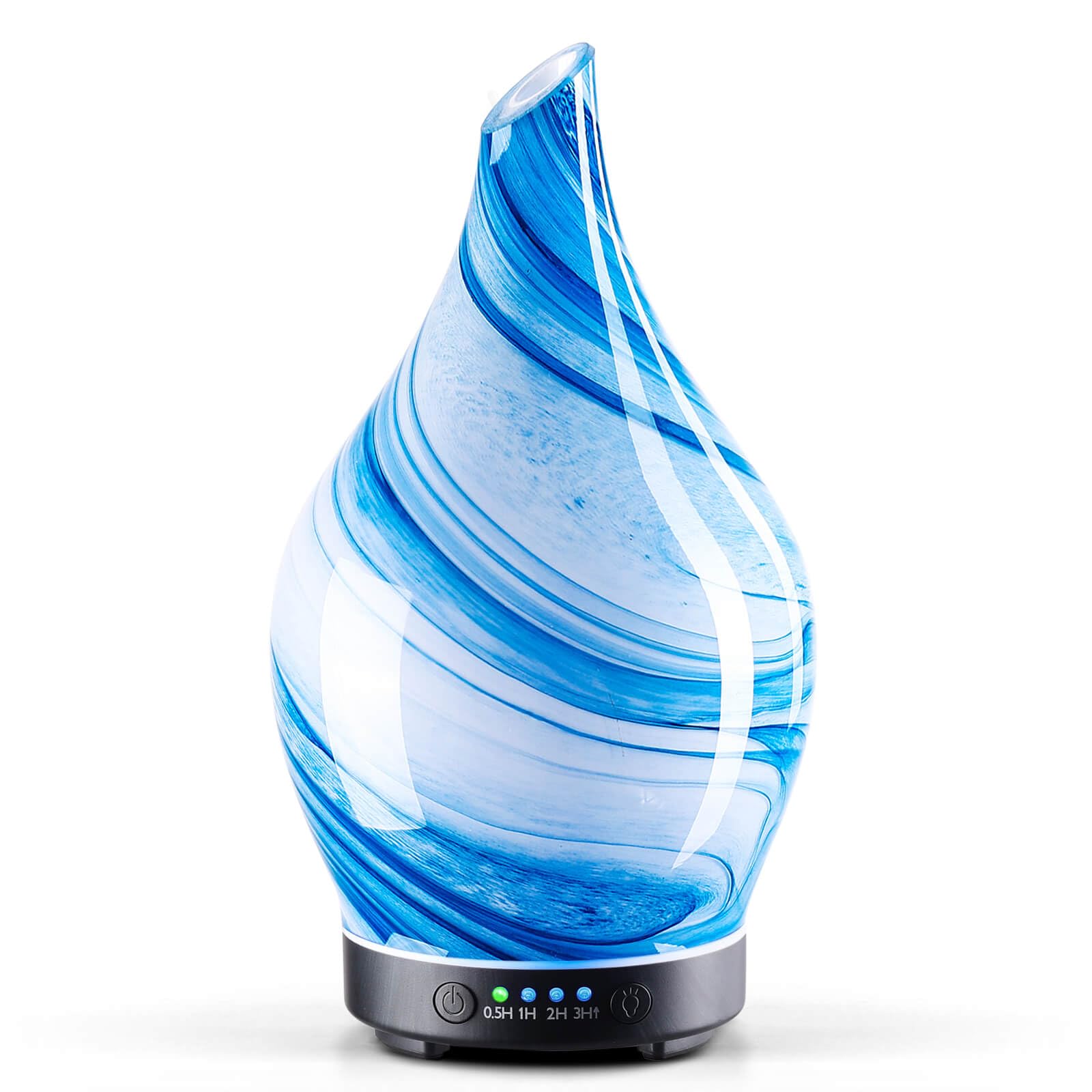 Porseme diffuseur d'huiles essentielles en verre 150 ml, brume légère pour relaxation nocturne