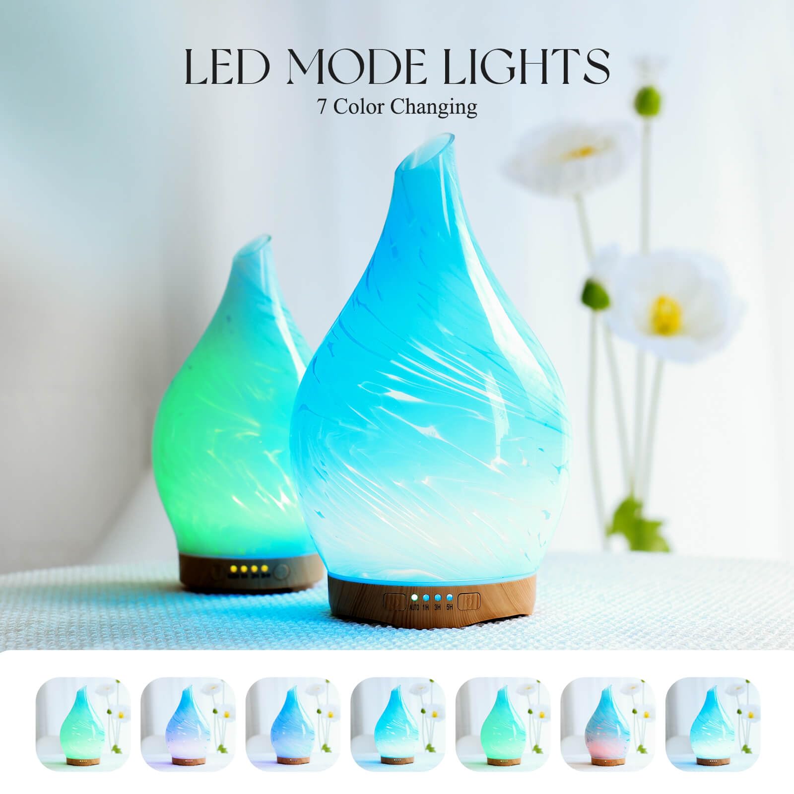 Porseme diffuseur avec motif etoile sur le verre pour une ambiance charmante