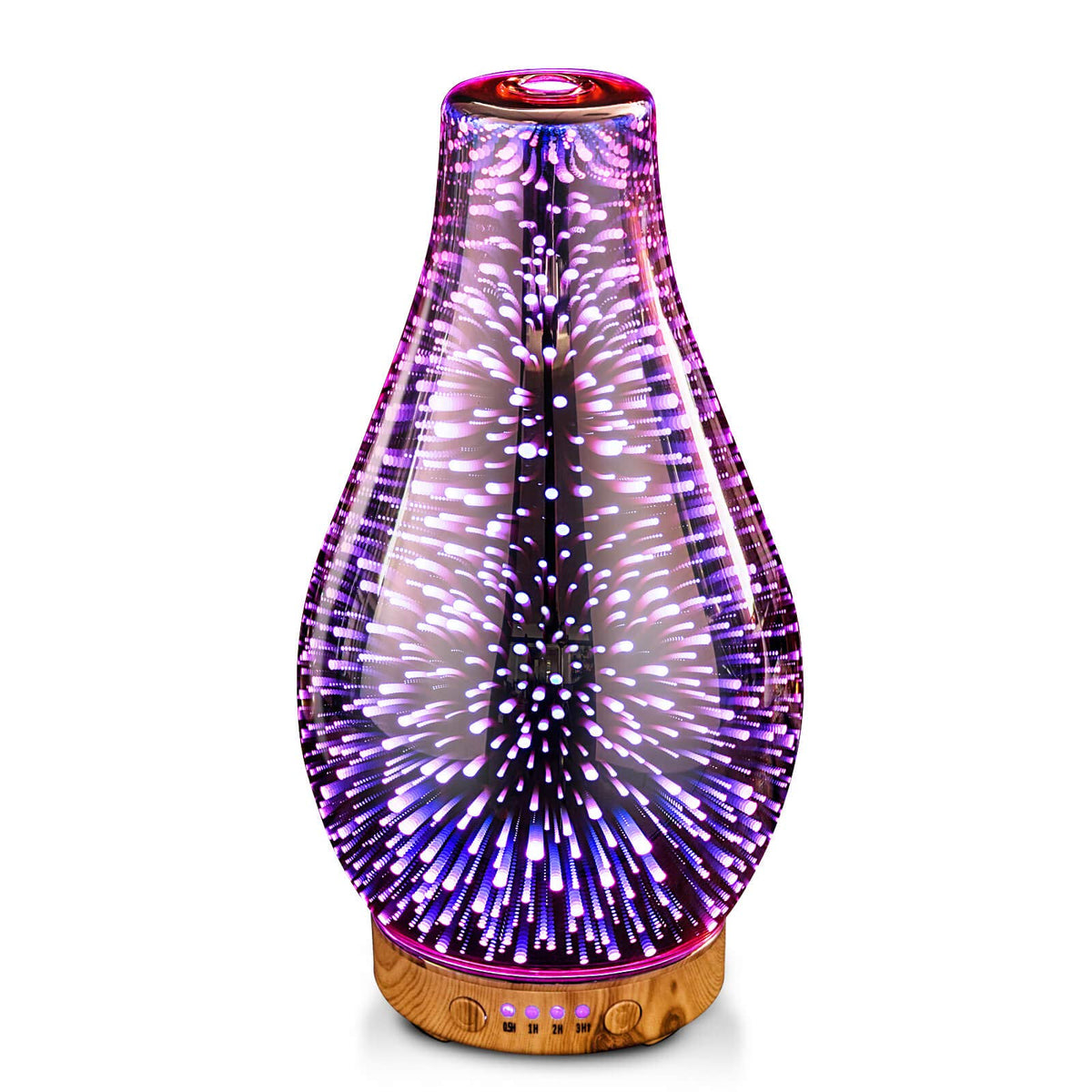 Porseme diffuseur huile essentielle avec verre rose-or 3D, ambiance apaisante.